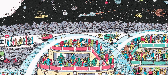 where is waldo game at space